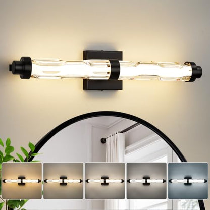 LED Modern Wall Sconces (Black / 24-Inch)