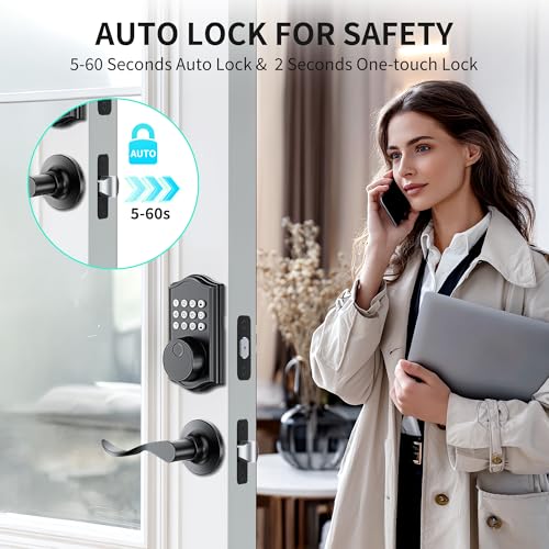 Keyless Entry Door Lock with Handle