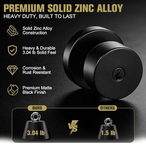 Front Door Knob and Deadbolt Set