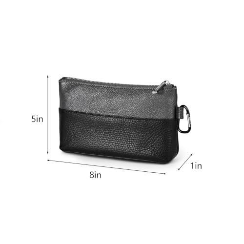 Genuine Leather Tool Pouch with Zipper
