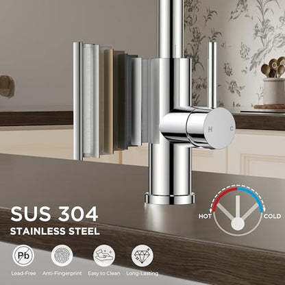 Kitchen Faucet with Pull Down Sprayer