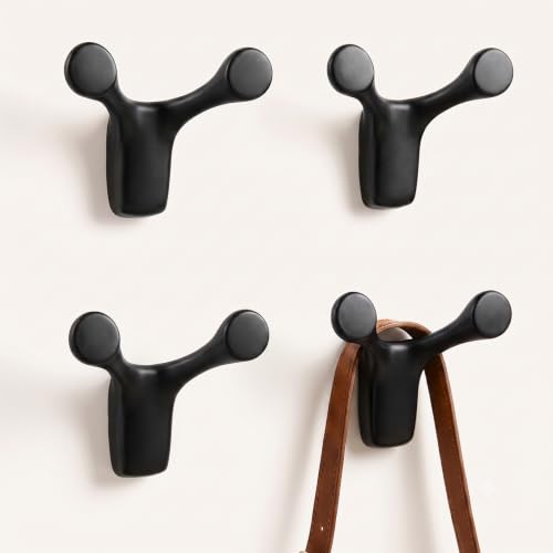 4PCS Pack Wall Hooks Coat Hooks Gold