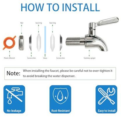 PVYVLO Replacement Spigot for Beverage Dispenser
