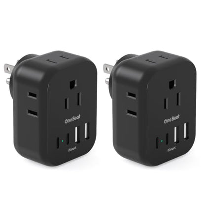 2 Pack Travel Cruise Outlet Adapter