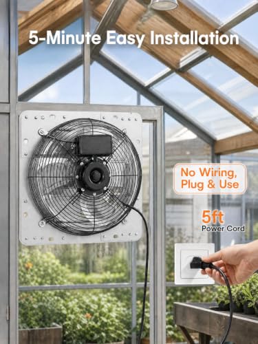 20 Inch Shutter Exhaust Fan Wall Mounted