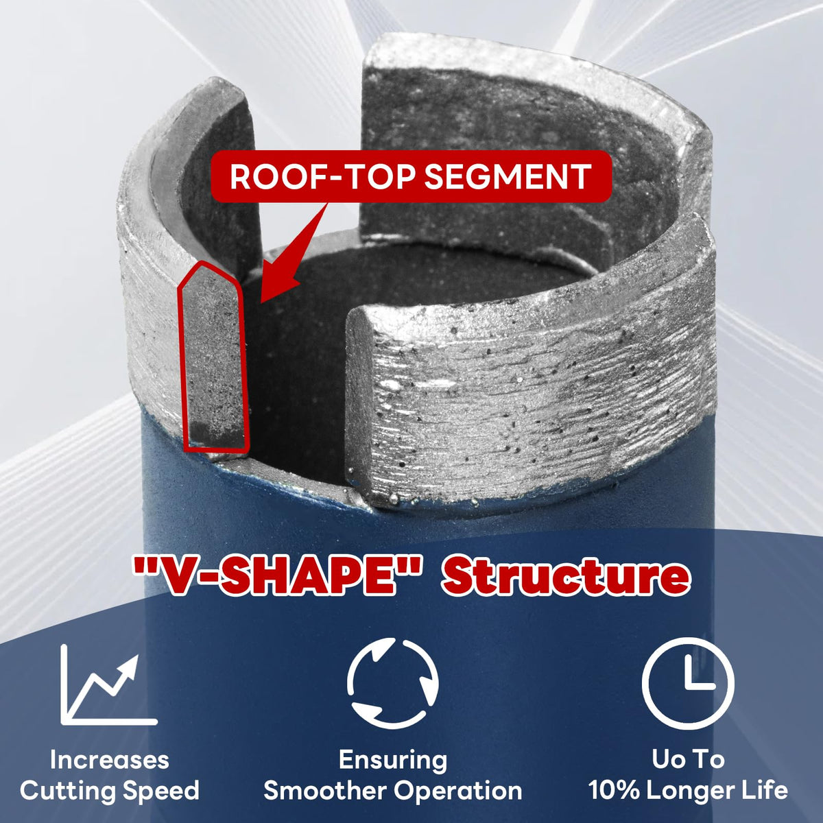 1" Core Drill Bit with Etched Depth Scale (1 Inch)
