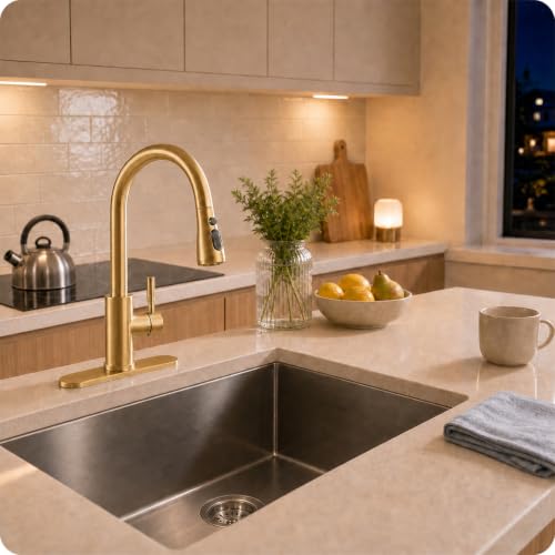 Commercial Kitchen Faucet with Pull Down Sprayer