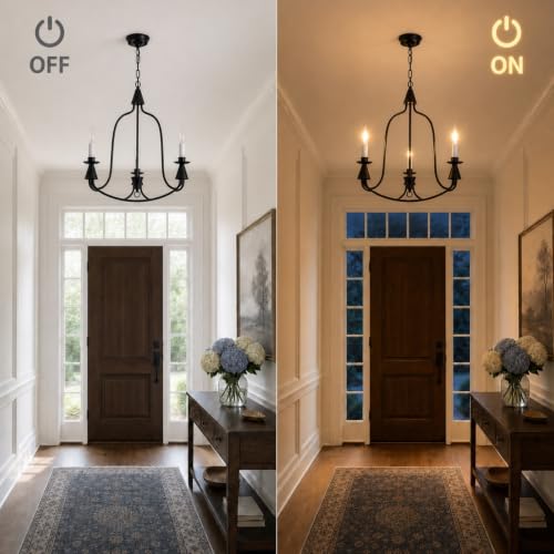Black Farmhouse Chandelier