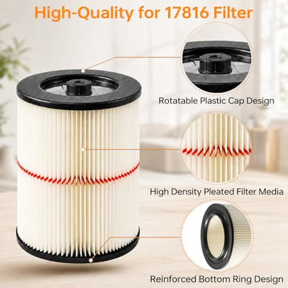 17816 Filter for Craftsman Shop Vac 5 (17816-1P)