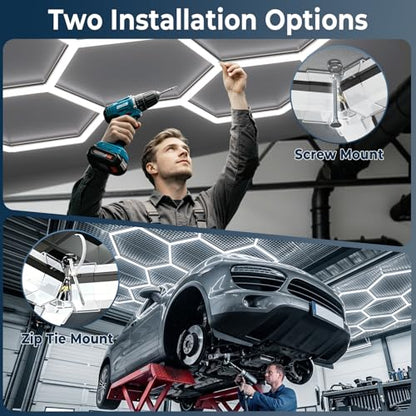 Hexagon Garage Lights