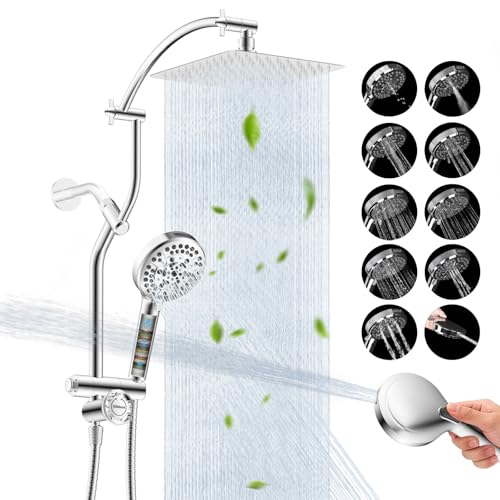 All Metal Showerhead Combo & 10 Mode Filtered Handheld