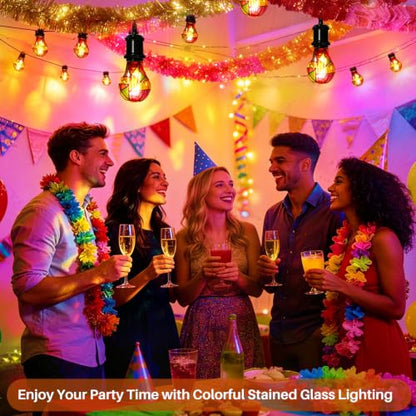 E26 6W Non Dimmable Stained Glass LED Light Bulb