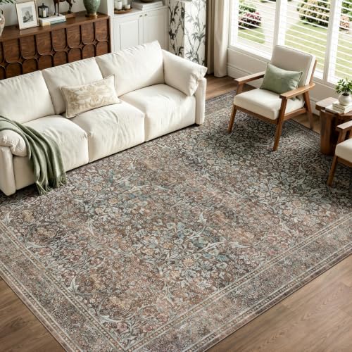 5x7 Area Rugs for Living Room (Vintage Brown / 5' x 7' (Rectangular))