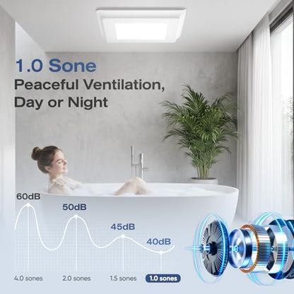 Bathroom Exhaust Fan with Light