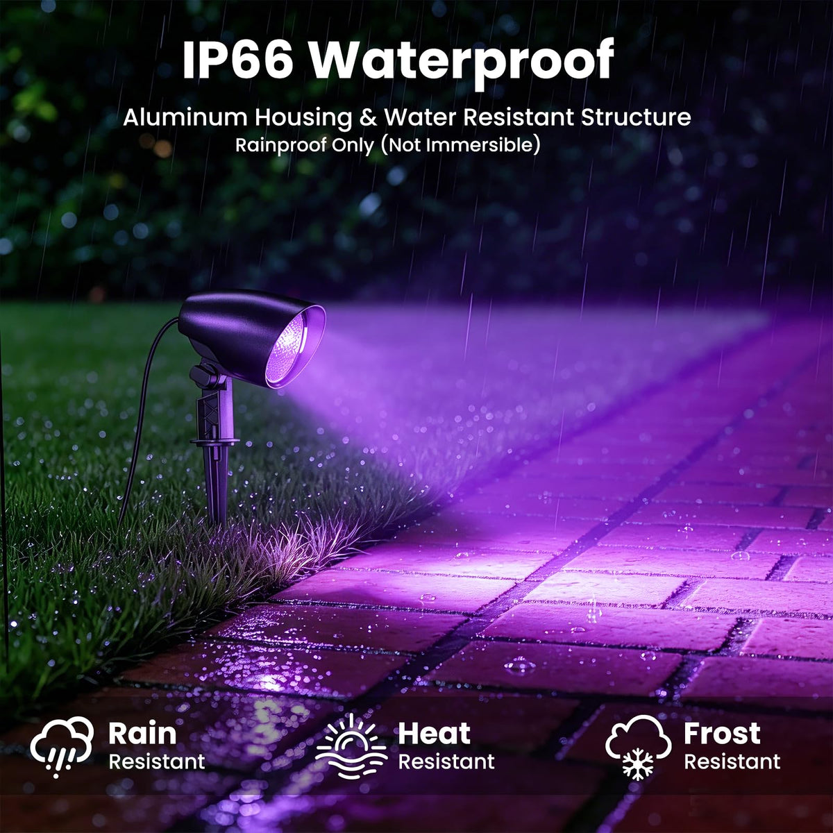 20W Halloween Black Light Spotlight Outdoor (Black)