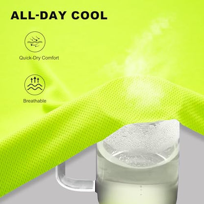Hi Vis Short Sleeve Safety Shirts