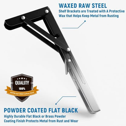16 Inch Folding Shelf Brackets