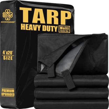 Black Tarps Heavy Duty Waterproof