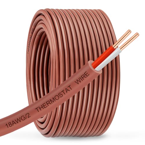 18 2 Thermostat Wire 75FT (Brown-18/2 / 75FT)