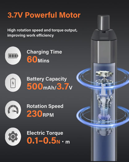 3.7v Mini Electric Screwdriver Set (Electronic)