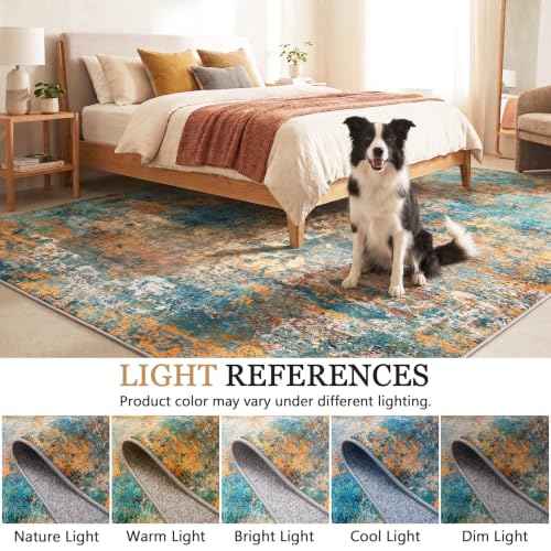 Area Rug 2x3 Washable Non Slip Green (Green / 2' x 3' (Rectangular))
