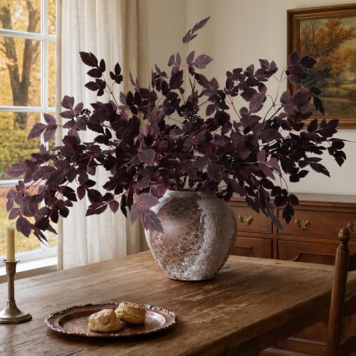 Artificial Eucalyptus Leaves Stem Fake Greenery Branches Real Touch DIY Stems for Festival Home Kitchen Garden Party Farmhouse Office Decor