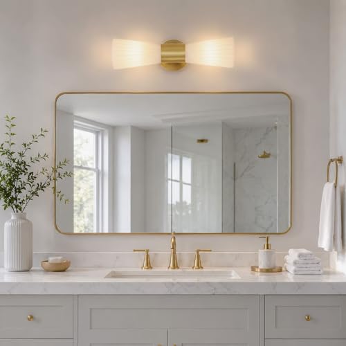 Gold Glass Wall Sconce Light (Gold Milk Glass)