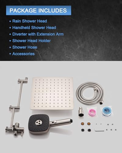 10" Rain Shower Head with Handheld Combo