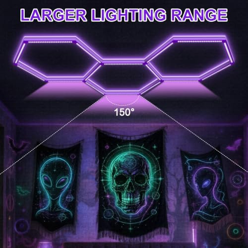 LED Hexagon Blacklights