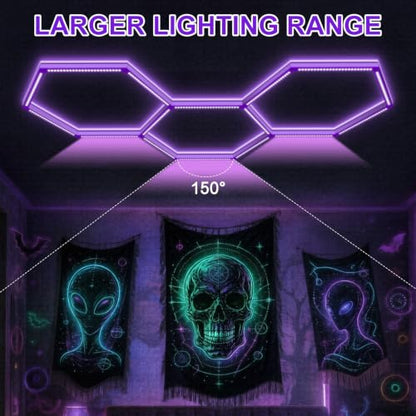 LED Hexagon Blacklights
