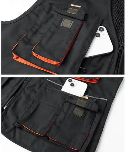 Tool Vest for Men Carpenters Safety Vests DIY Utility Construction Vests Multi