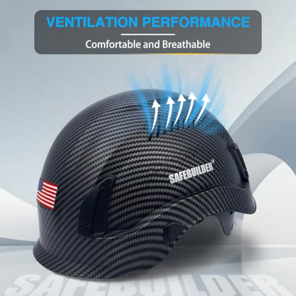 Construction Hard Hats ABS Safety Helmet Adjustable Ventilation System Lightweight Industrial Work Head Protection Certified ANSI