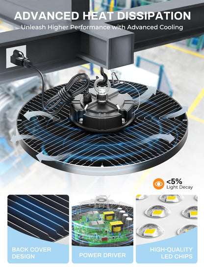 200W UFO Led High Bay Light (200W-6-PACK)