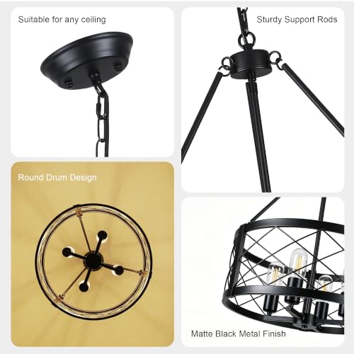 Black Farmhouse Chandelier