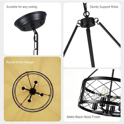Black Farmhouse Chandelier