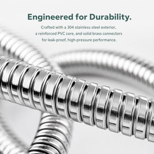 59" Stainless Steel Shower Hose (Sliver / 59 Inches)
