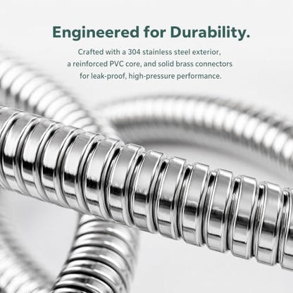 59" Stainless Steel Shower Hose (Sliver / 59 Inches)