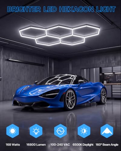 Hexagon Garage Lights