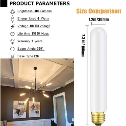 LED Light Bulb T10 Dimmable Flick