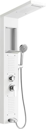 Shower Panel Tower System with Handheld Sprayer