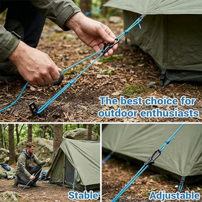 6 Pack Rope with Roller Tensioner for Easy and Secure Tying