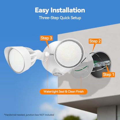 45W 5500LM Dusk to Dawn Flood Lights Outdoor