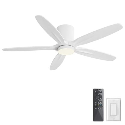 54" Flush Mount Ceiling Fan with Light