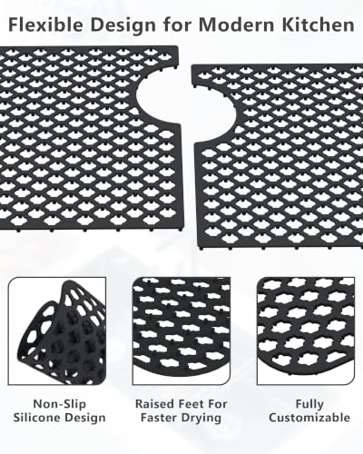 Separable Silicone Sink Protector Grid Mat 28
