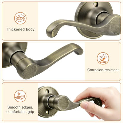 Door Handles Black Gold