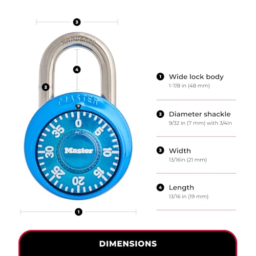 Locker Lock Combination Lock for Gym and School Locker