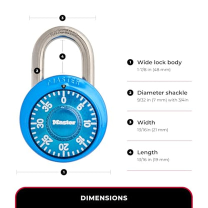 Locker Lock Combination Lock for Gym and School Locker