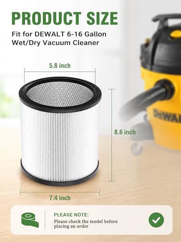 DXVC6910 Filters for Dewalt 6