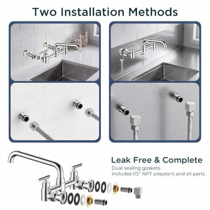 Wall Mount Kitchen Faucet