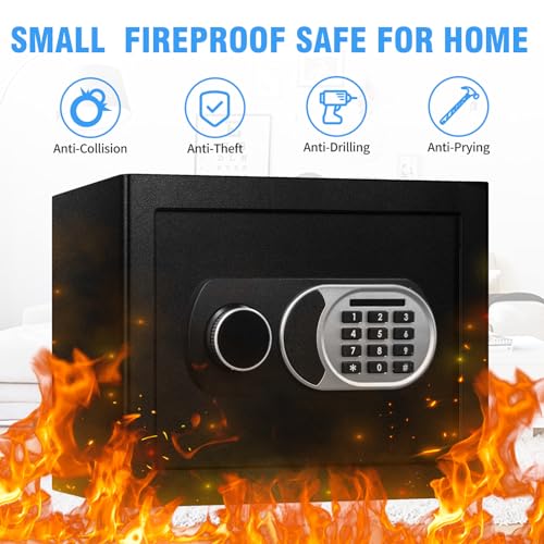 Safe Box Home Safe with Fireproof Waterproof Bag